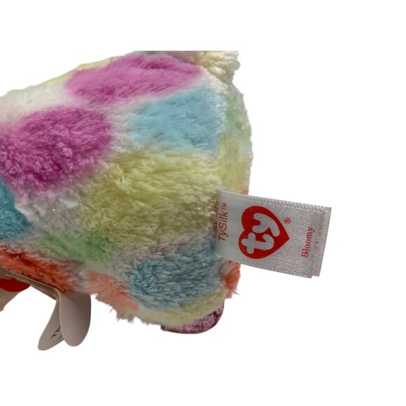 Ty Beanie Boos Silk Bloomy 6 in tall Plush stuffed Animal Doll Toy Rainbow Multi - Picture 4 of 5